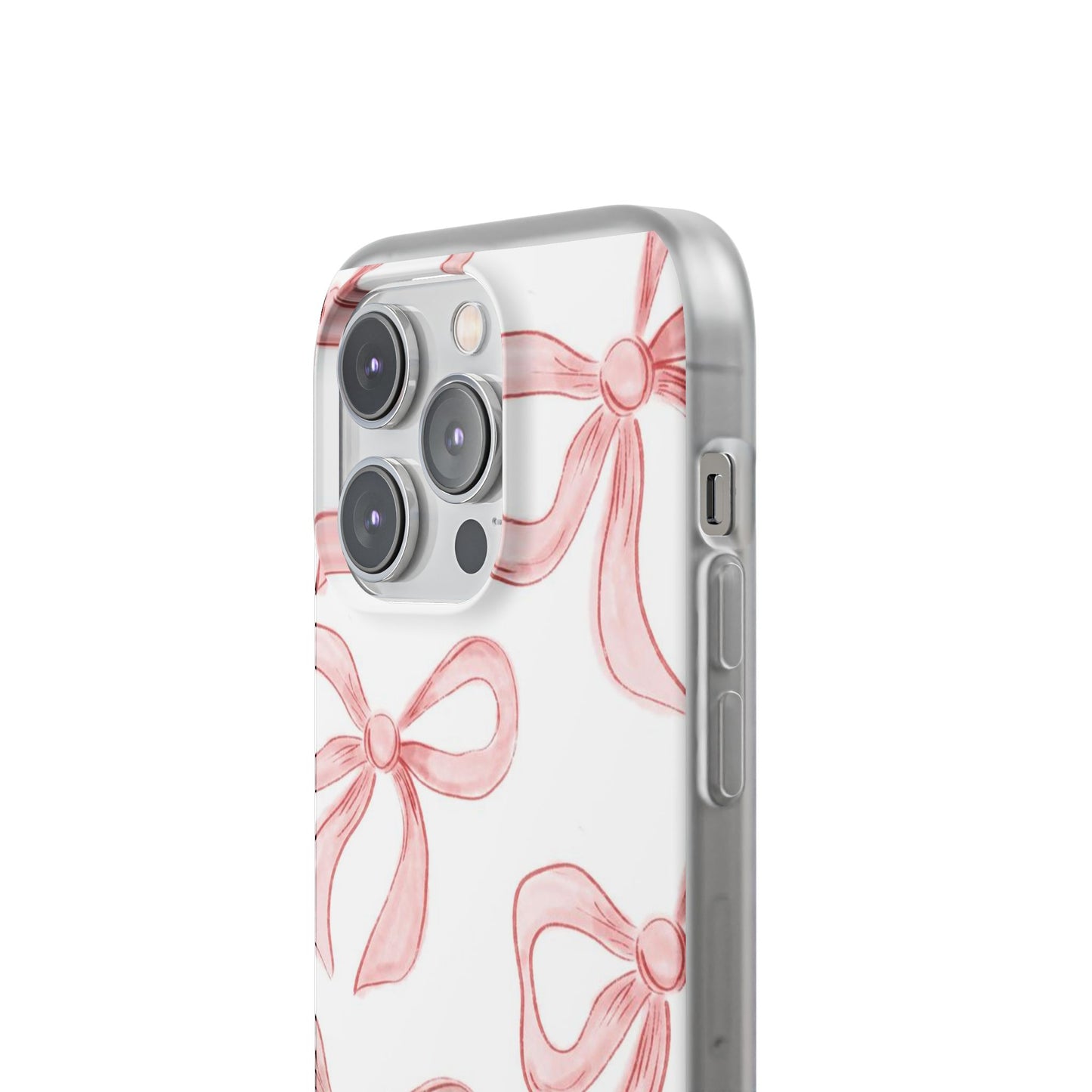 Pink Bows, Flexible Phone Case
