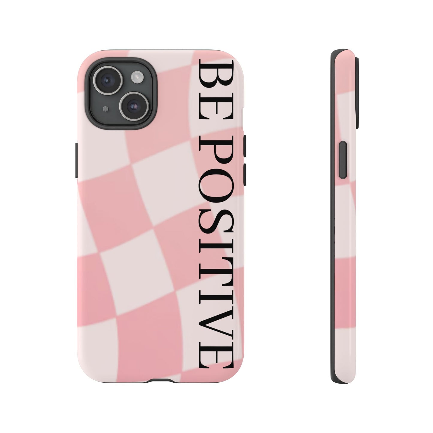 Be Positive, Pink & White Phone case