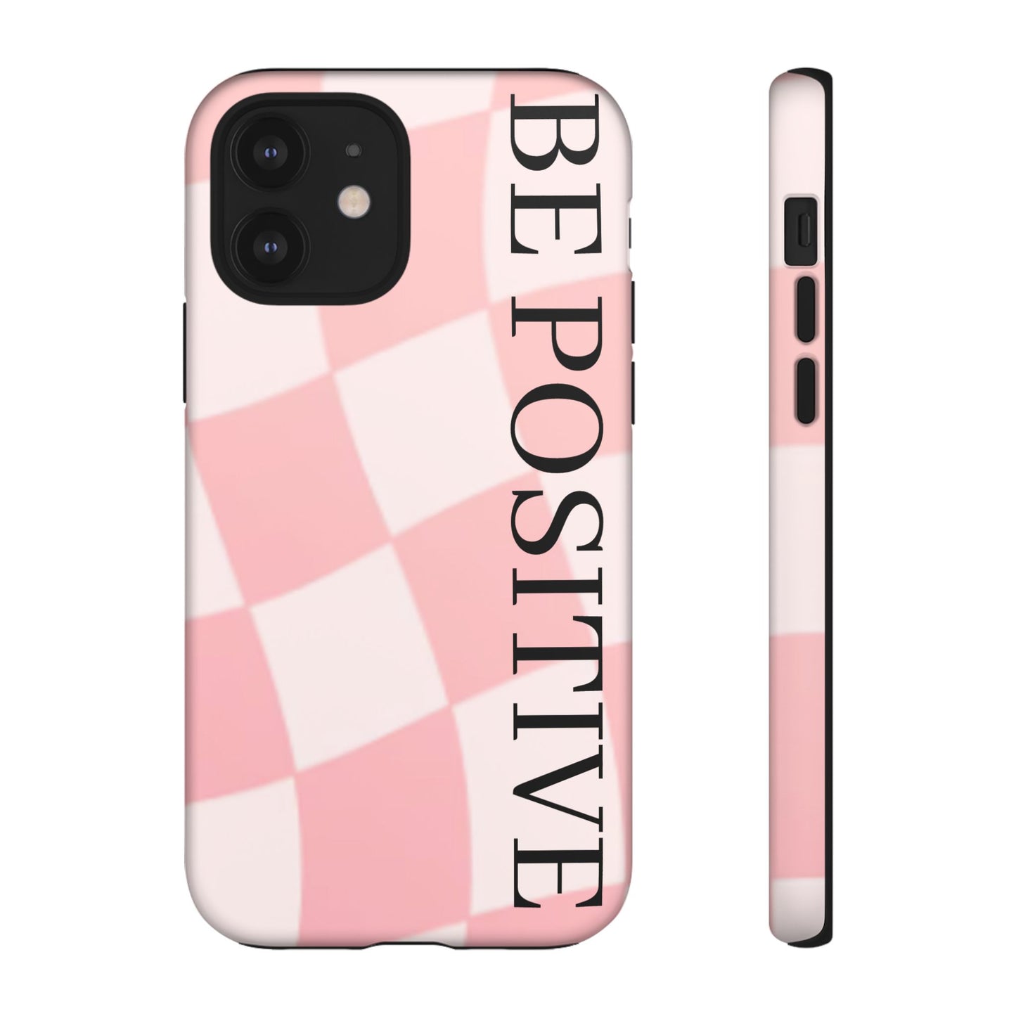 Be Positive, Pink & White Phone case