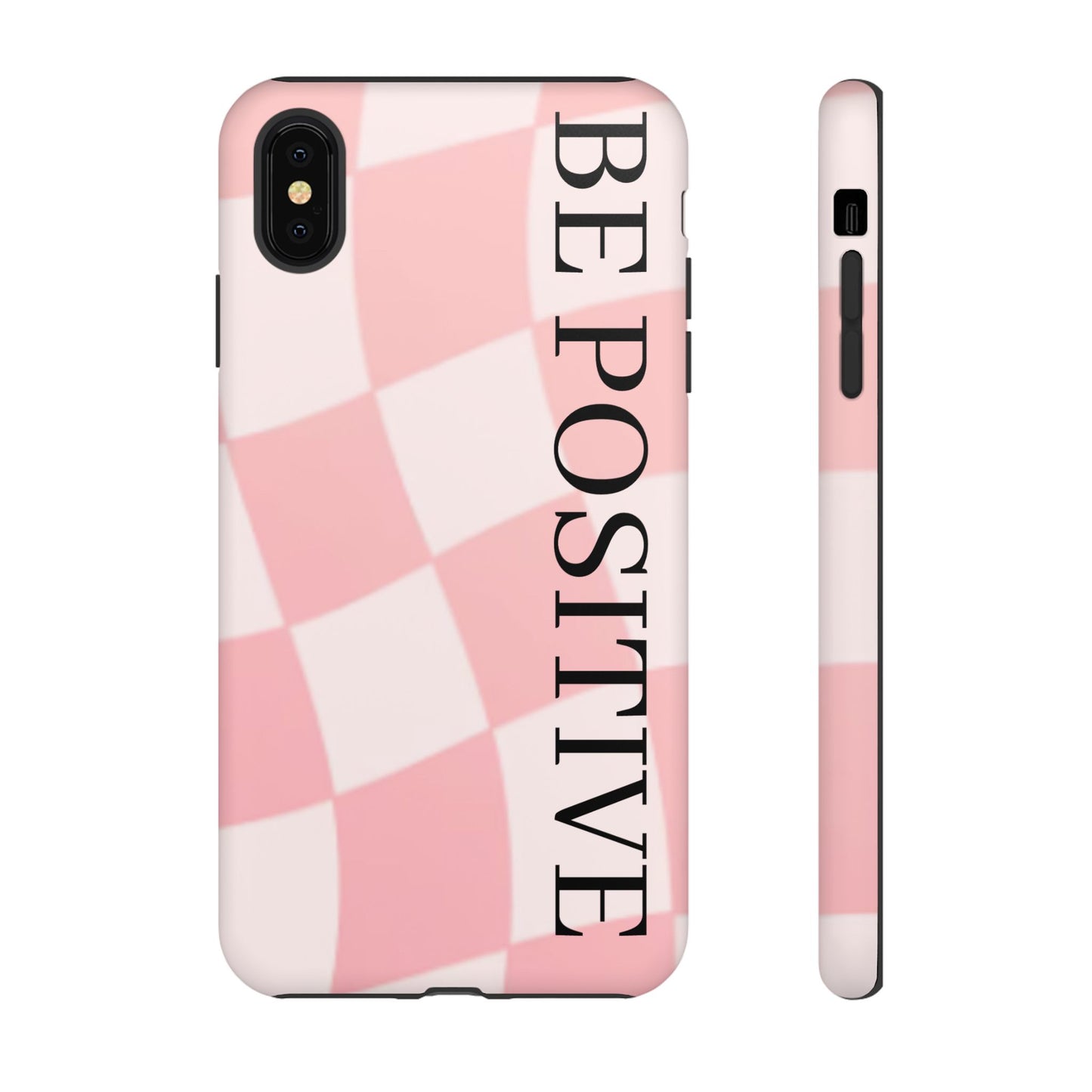 Be Positive, Pink & White Phone case