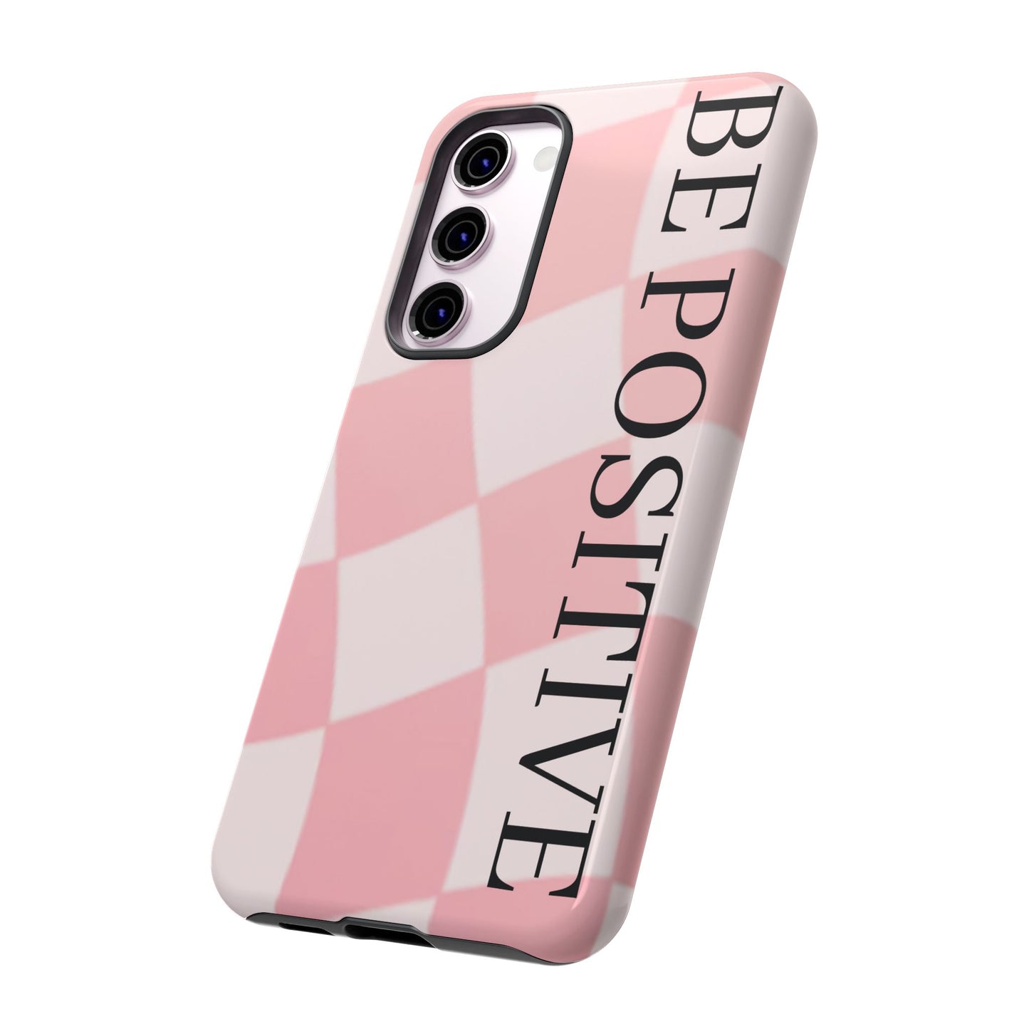Be Positive, Pink & White Phone case