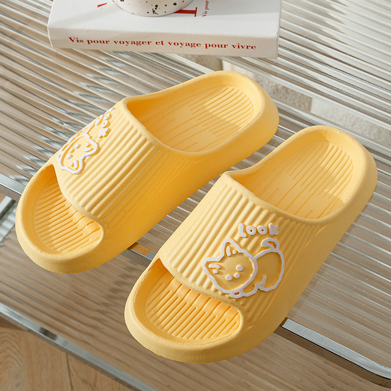 Cute Cat Slippers – Summer Platform Slides for Women, Non-Slip, Comfortable Indoor & Outdoor Flip-Flops, Adorable & Durable Design
