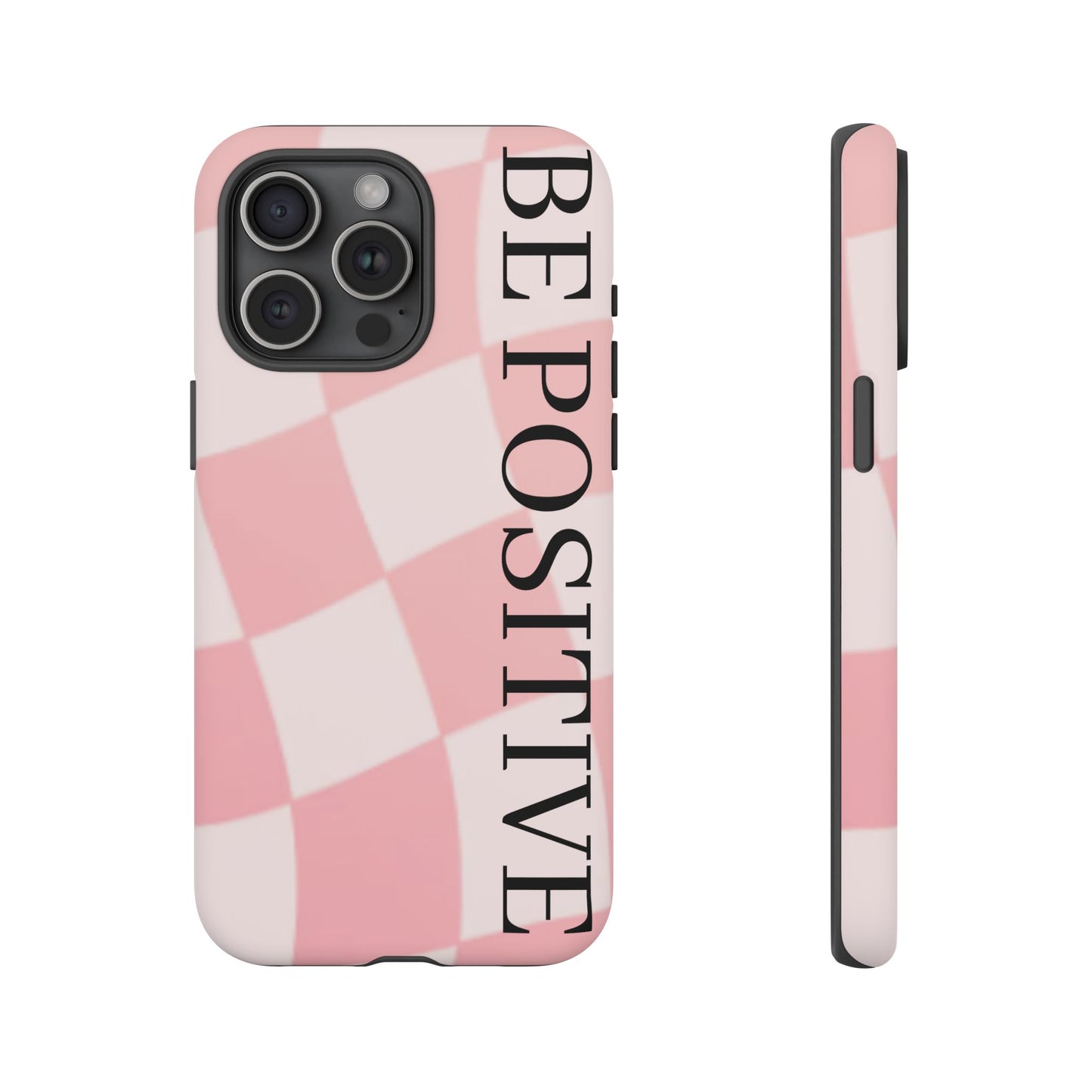 Be Positive, Pink & White Phone case