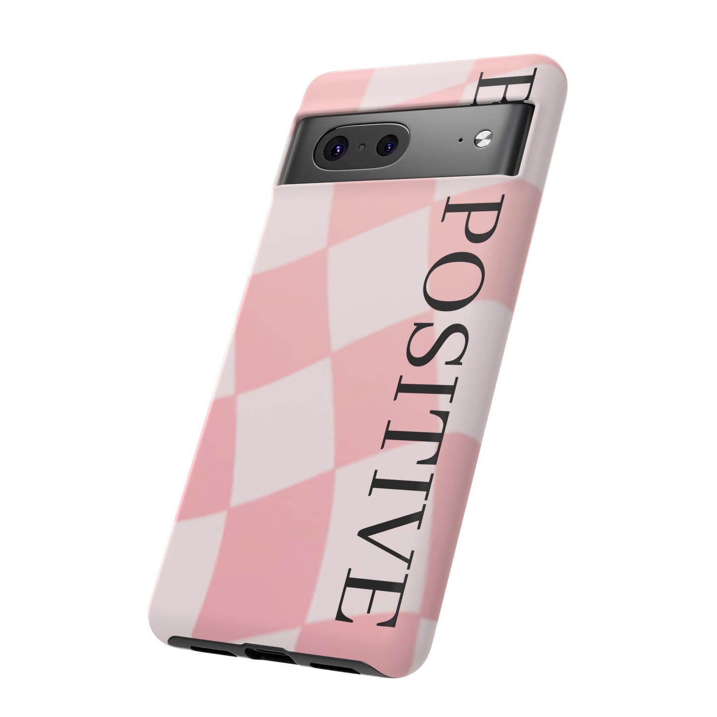 Be Positive, Pink & White Phone case