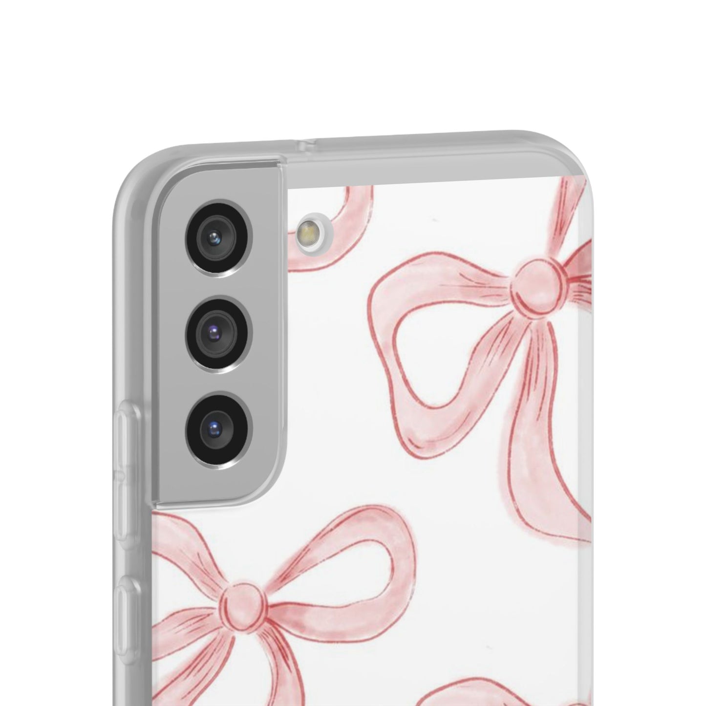 Pink Bows, Flexible Phone Case