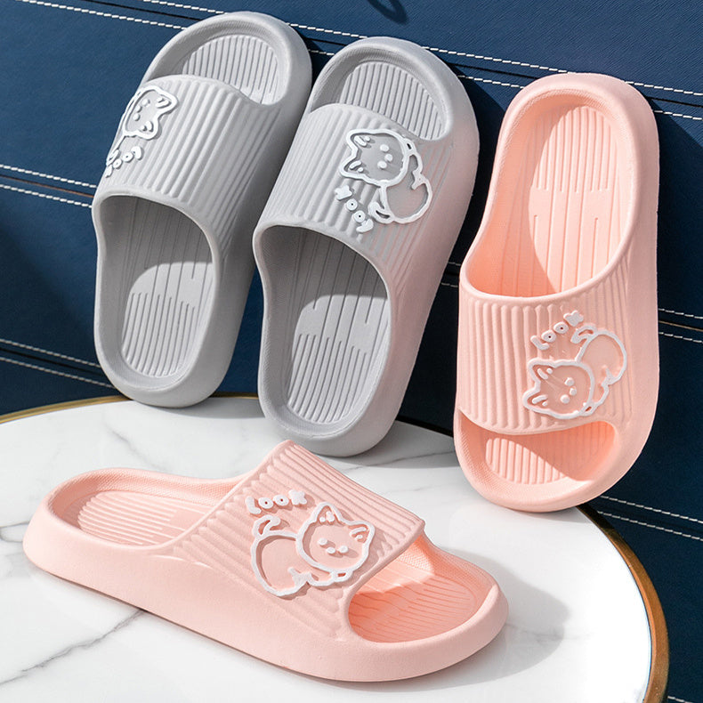Cute Cat Slippers – Summer Platform Slides for Women, Non-Slip, Comfortable Indoor & Outdoor Flip-Flops, Adorable & Durable Design