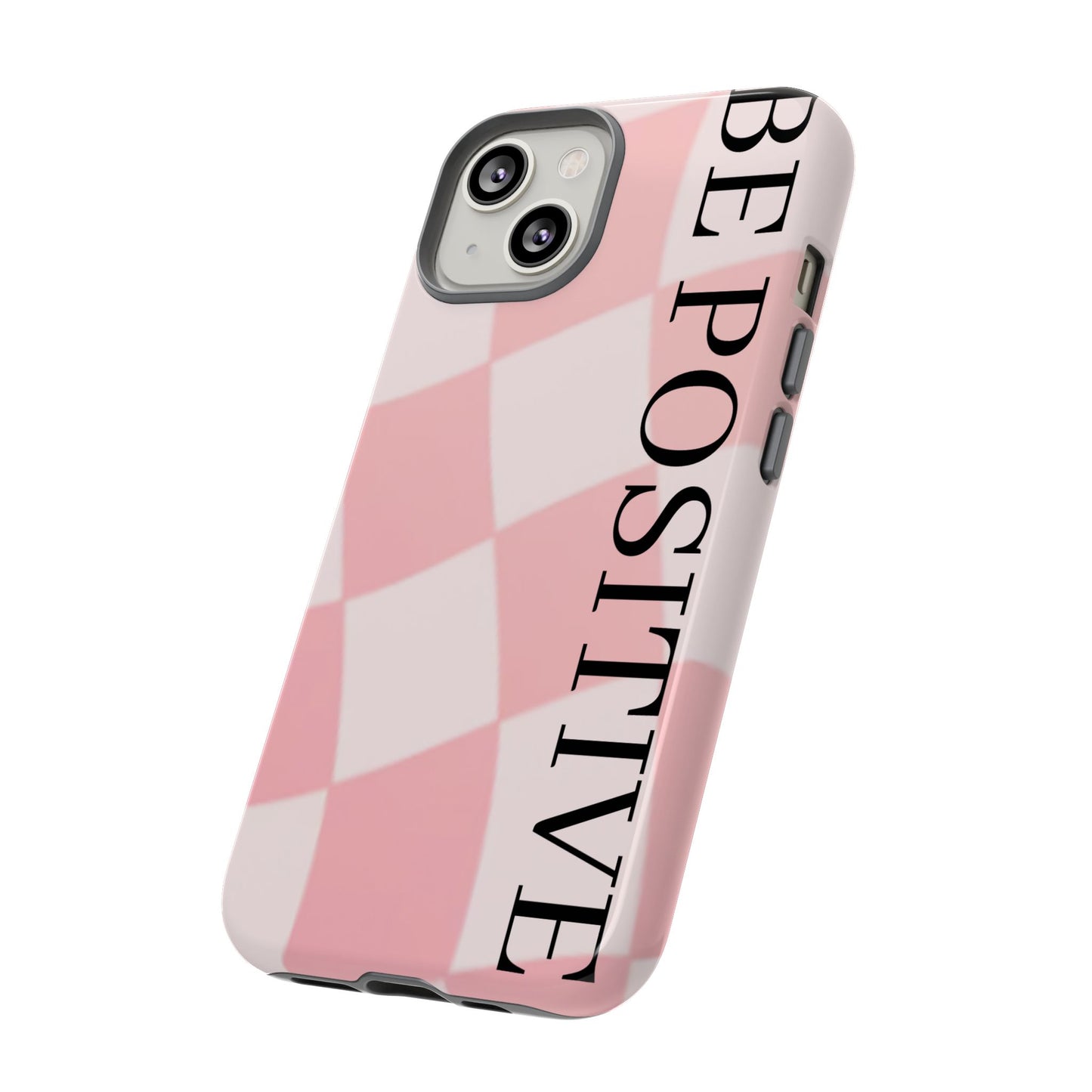 Be Positive, Pink & White Phone case