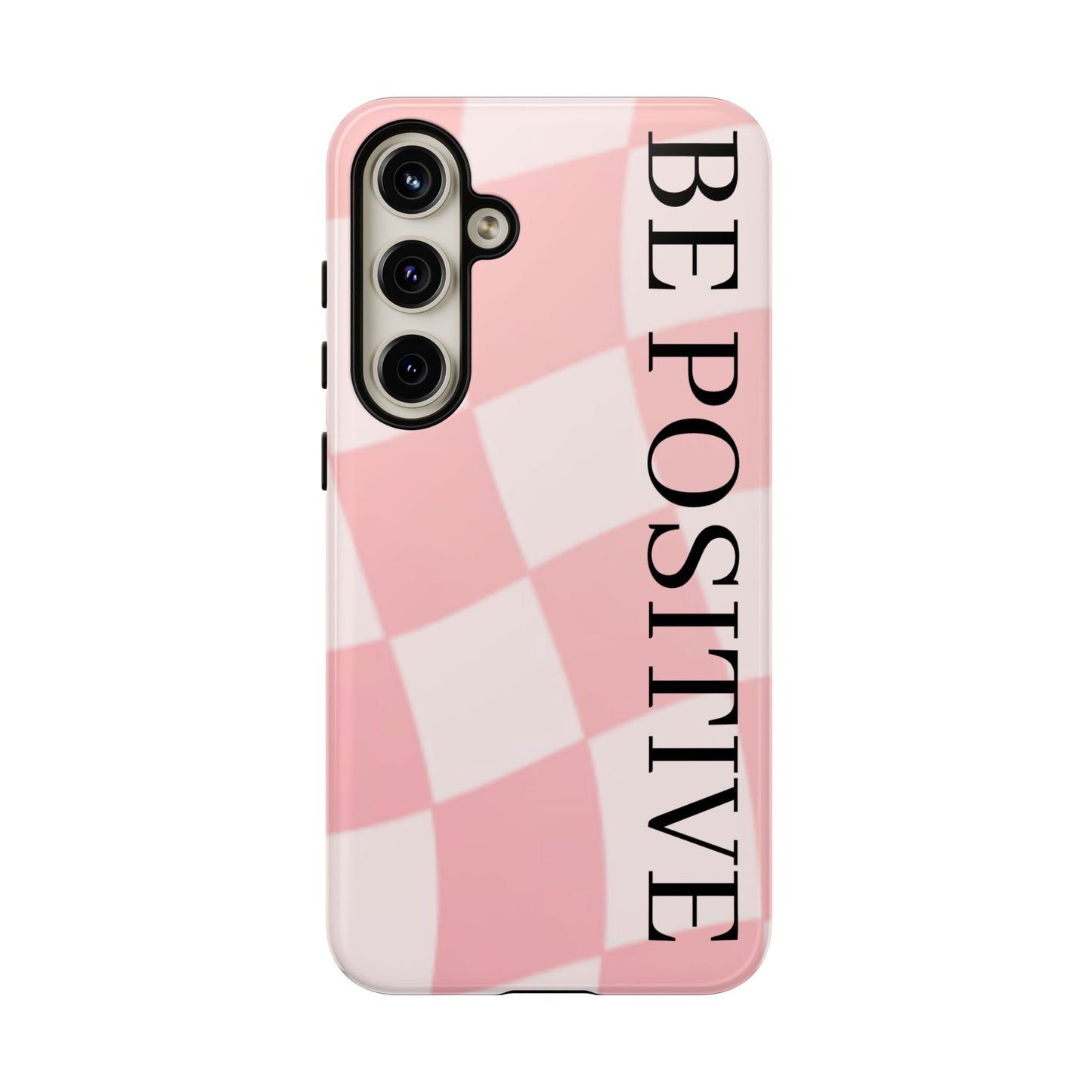 Be Positive, Pink & White Phone case