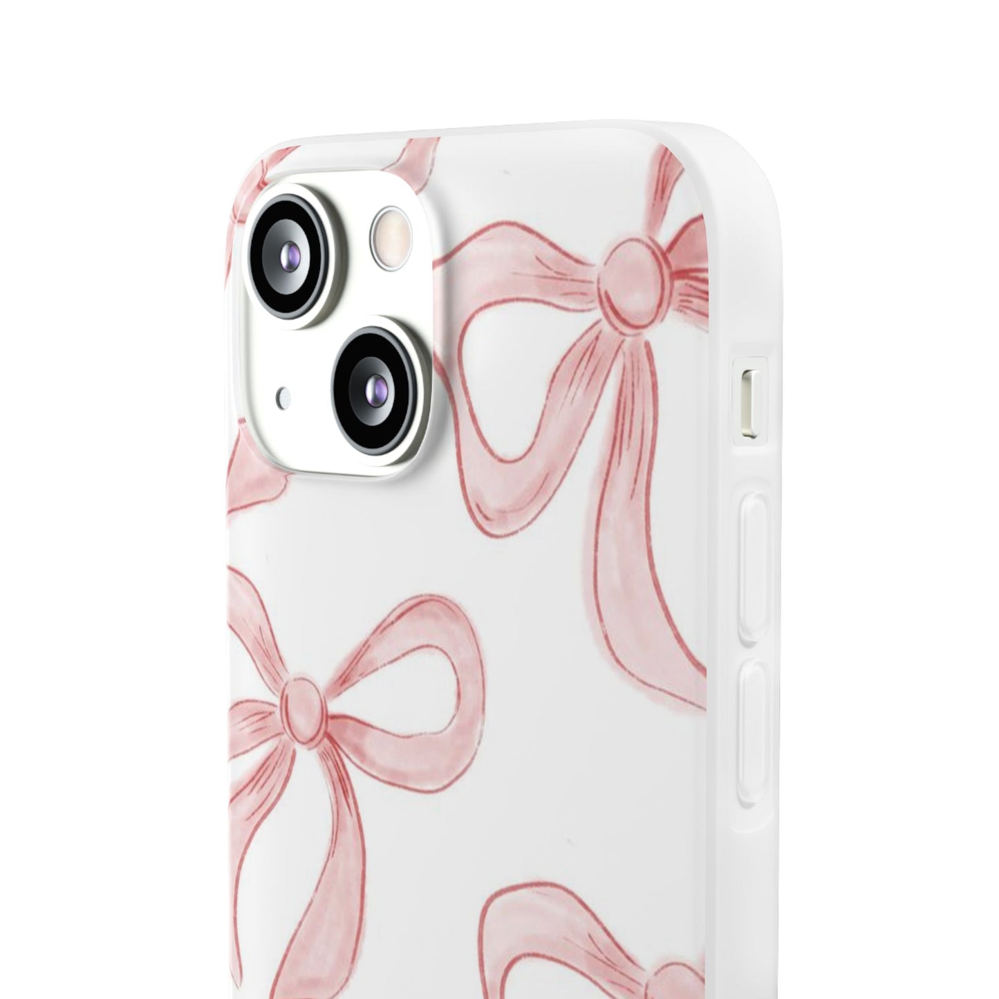 Pink Bows, Flexible Phone Case