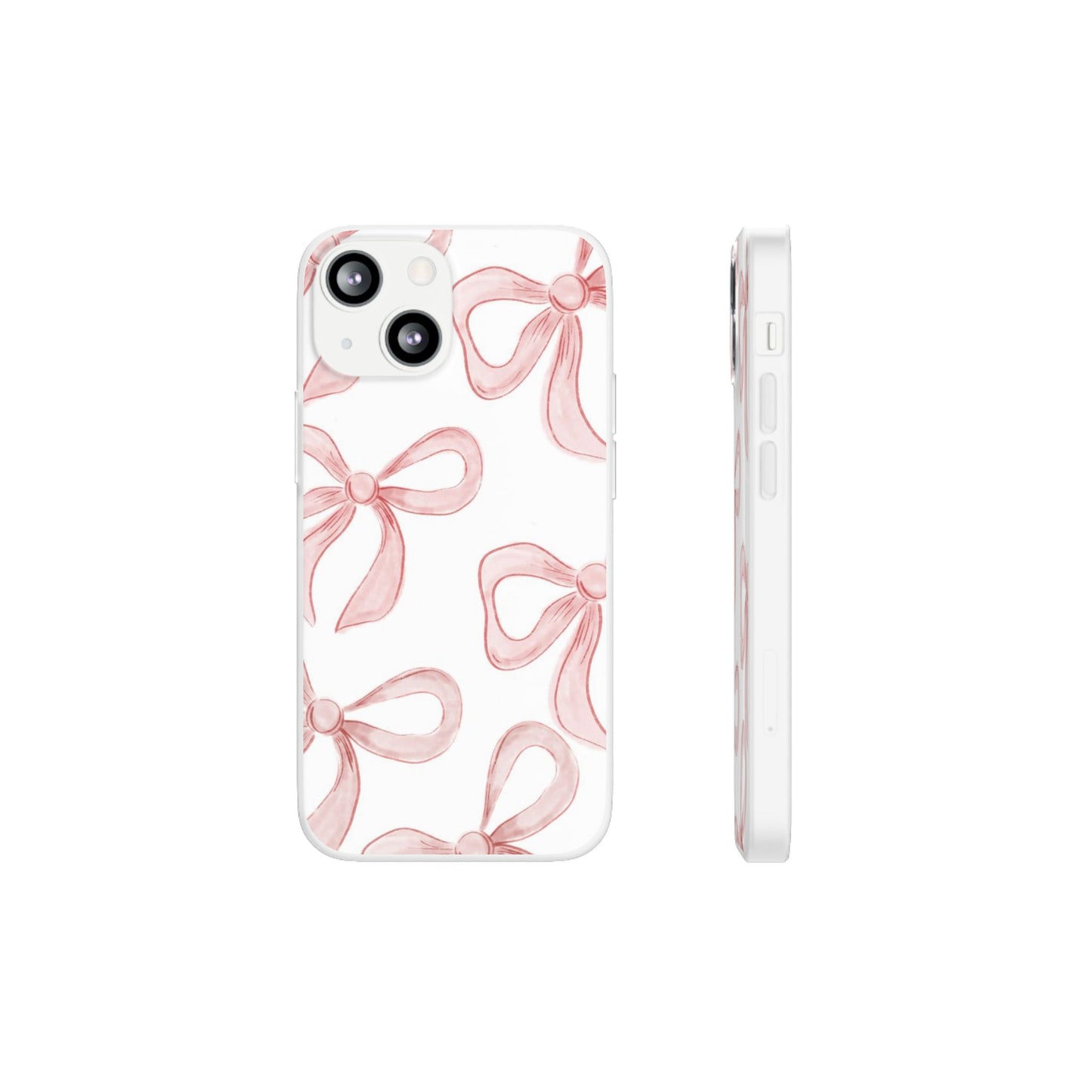 Pink Bows, Flexible Phone Case