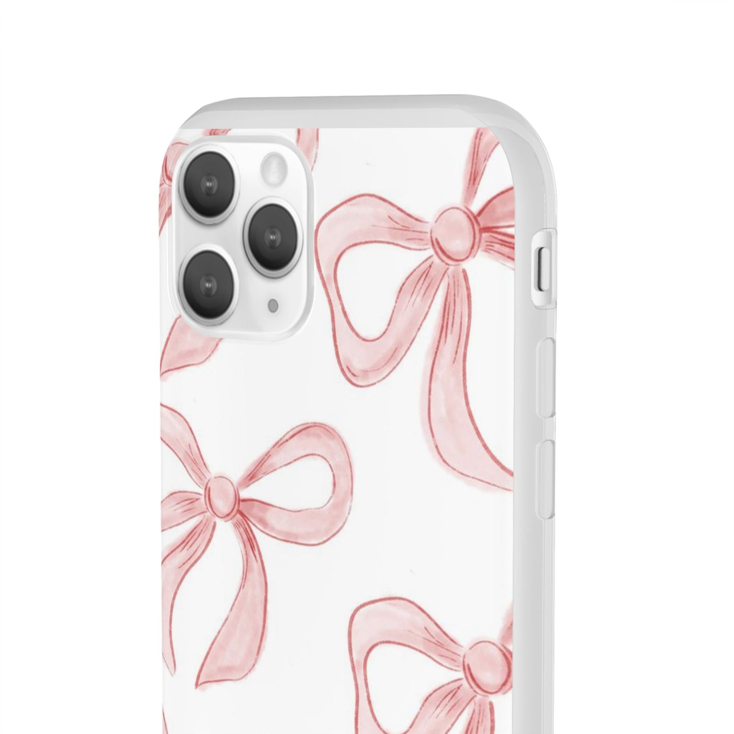 Pink Bows, Flexible Phone Case