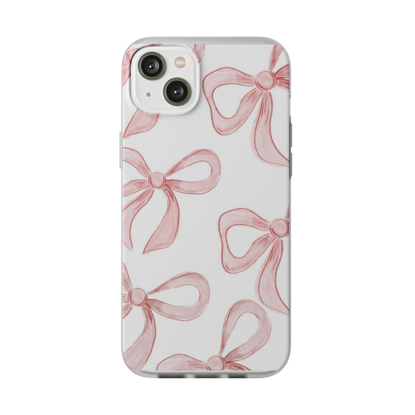 Pink Bows, Flexible Phone Case