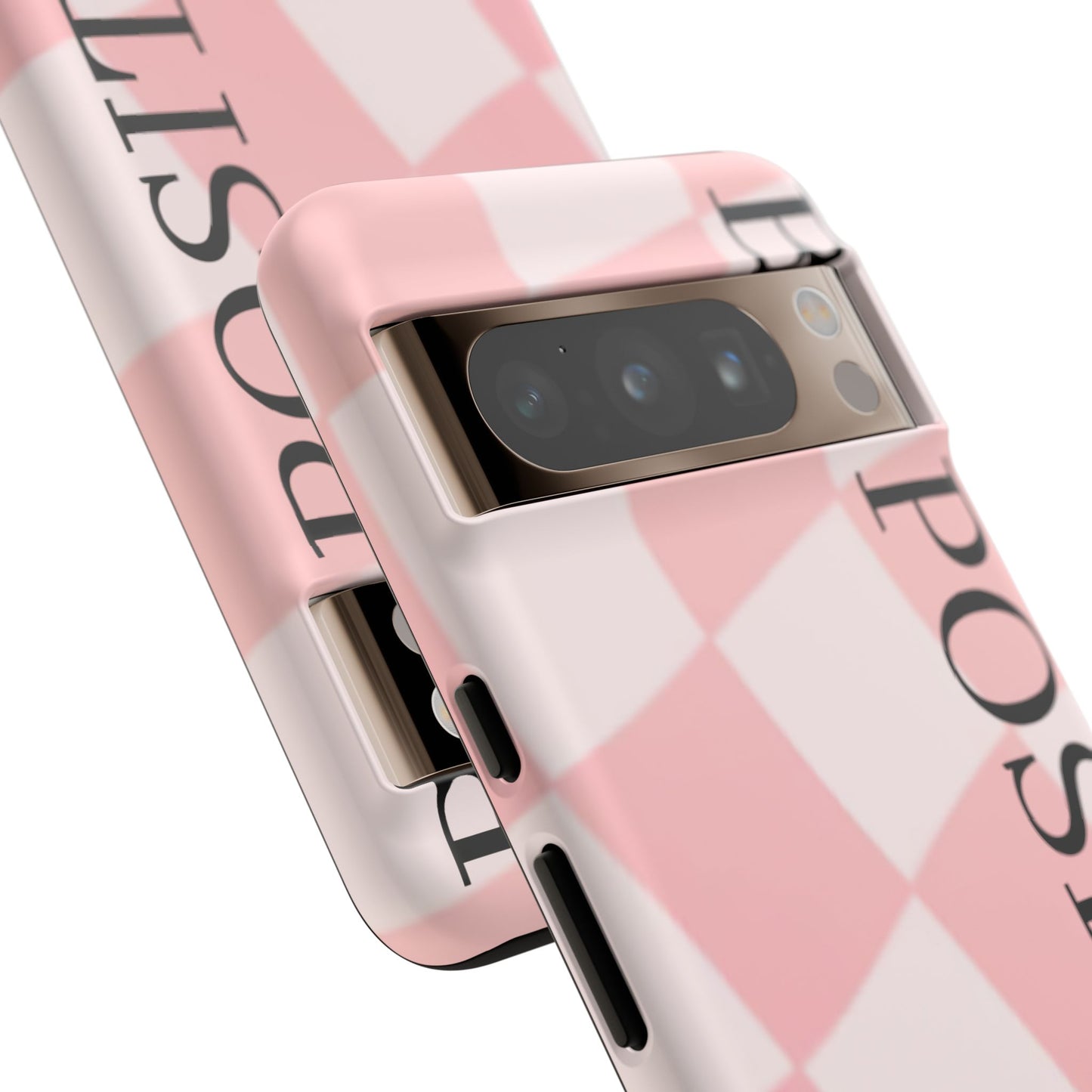 Be Positive, Pink & White Phone case