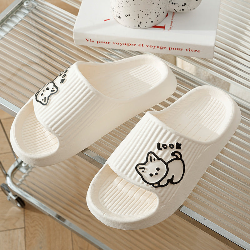 Cute Cat Slippers – Summer Platform Slides for Women, Non-Slip, Comfortable Indoor & Outdoor Flip-Flops, Adorable & Durable Design