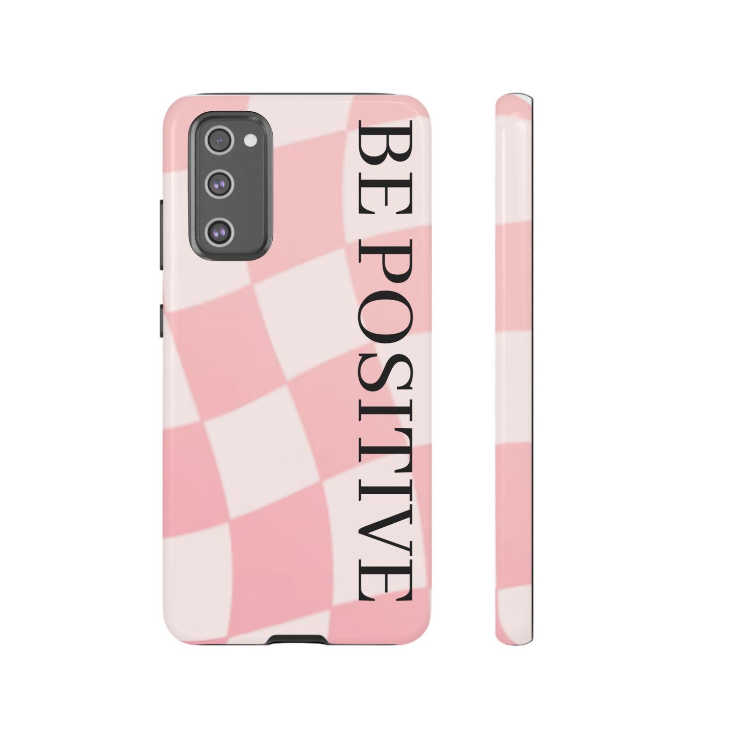 Be Positive, Pink & White Phone case