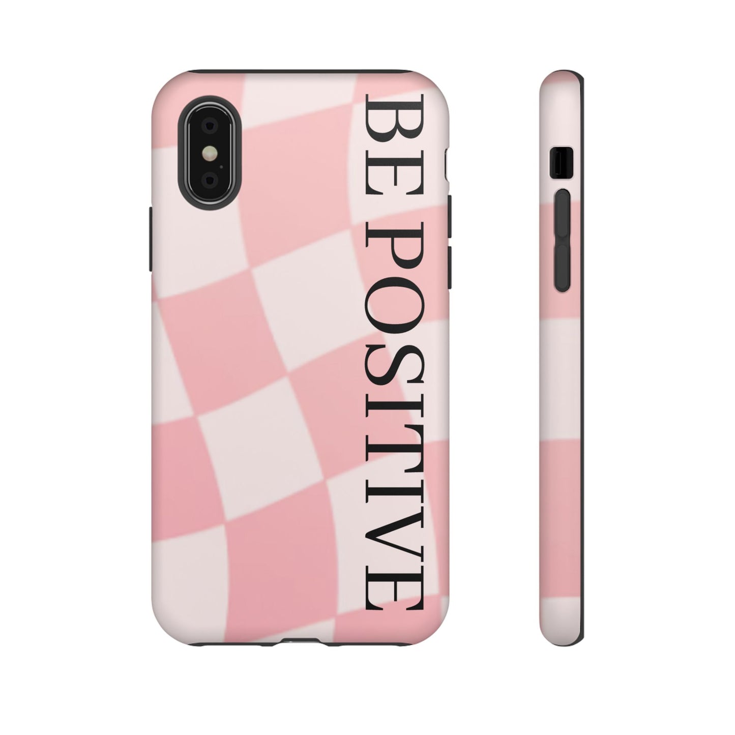 Be Positive, Pink & White Phone case