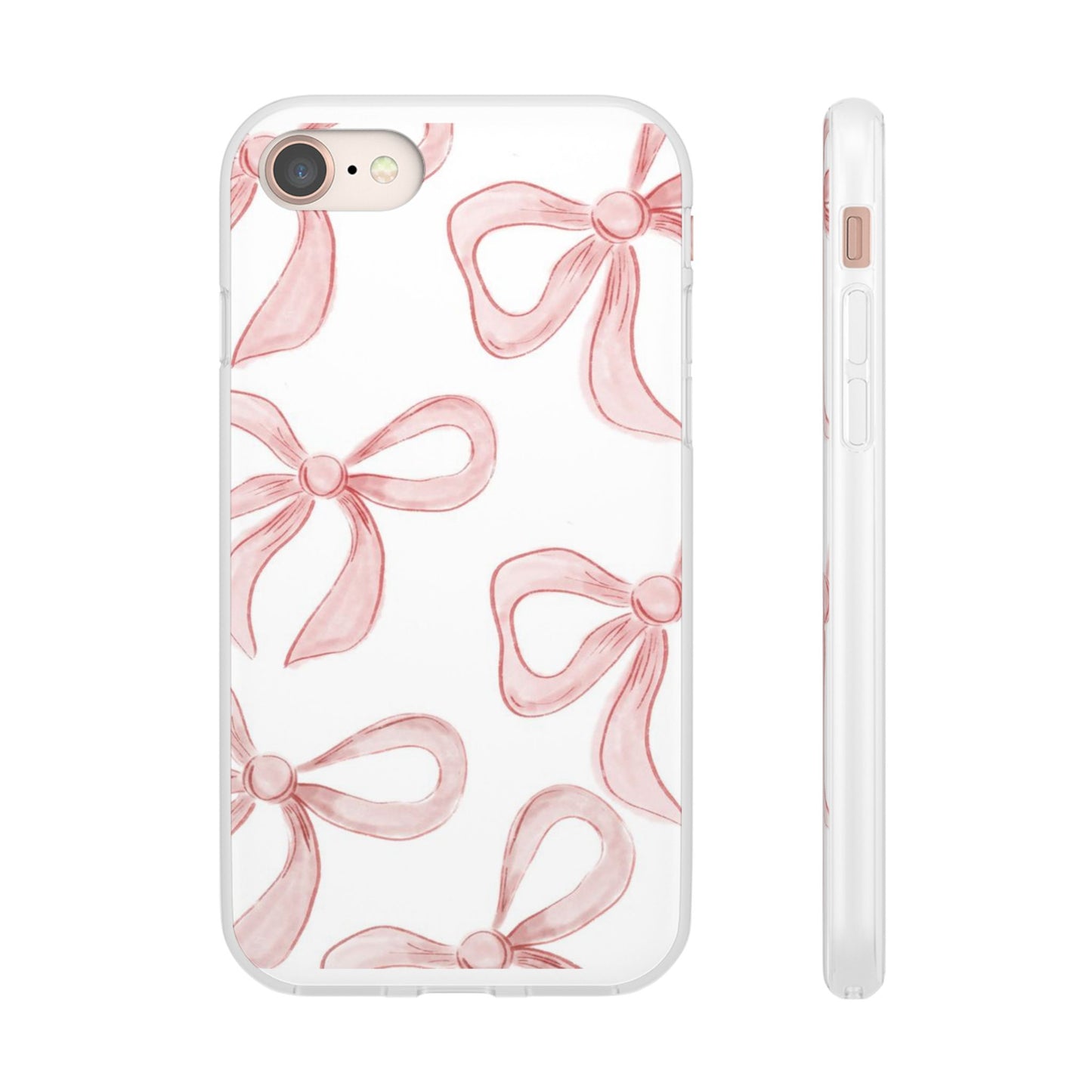 Pink Bows, Flexible Phone Case
