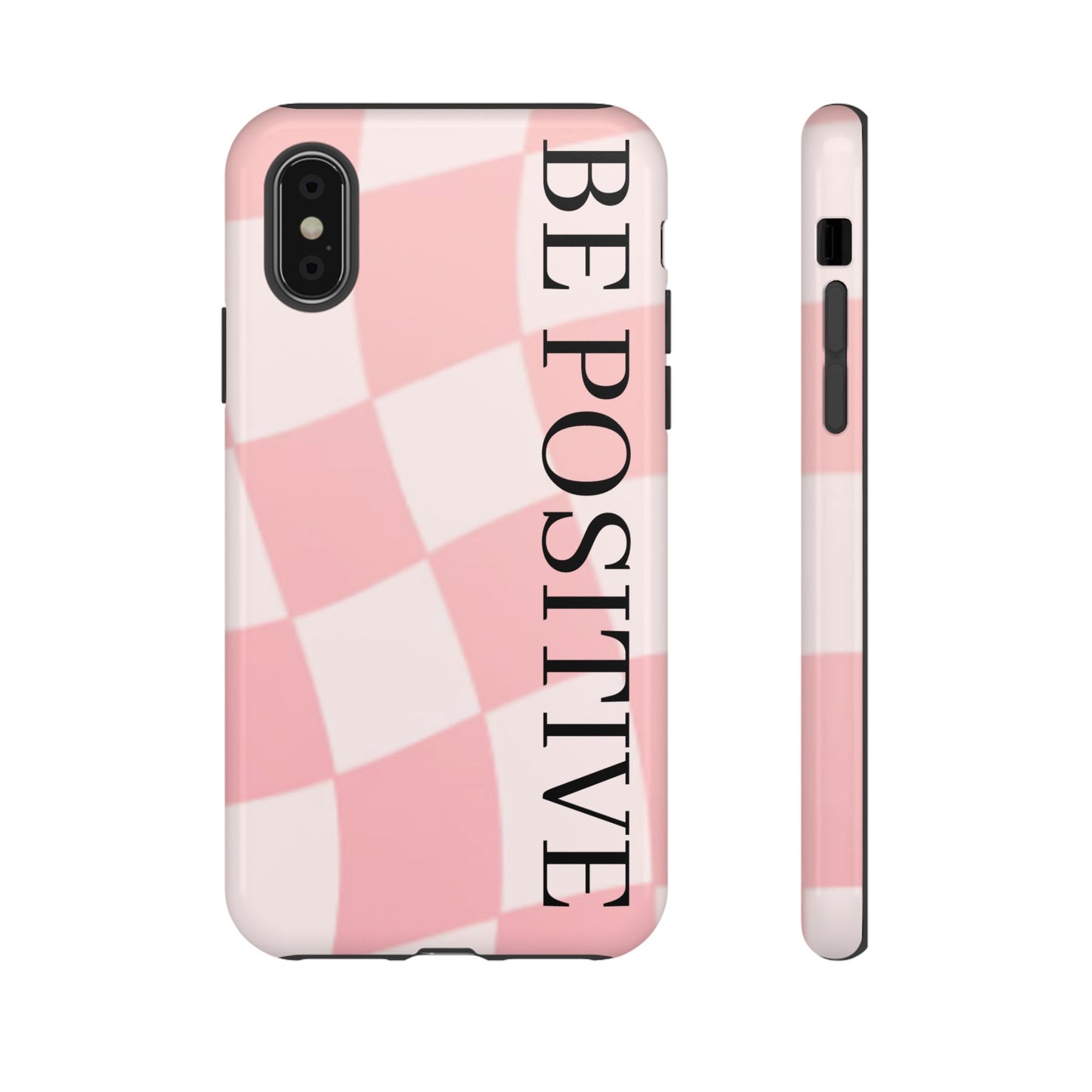 Be Positive, Pink & White Phone case