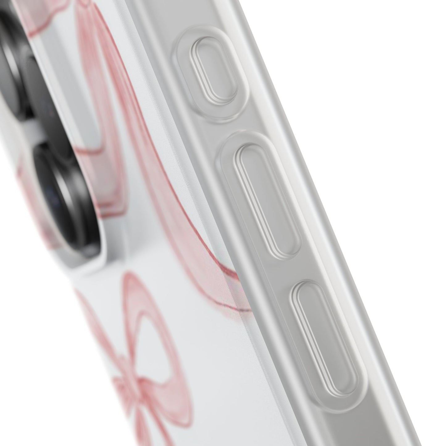 Pink Bows, Flexible Phone Case