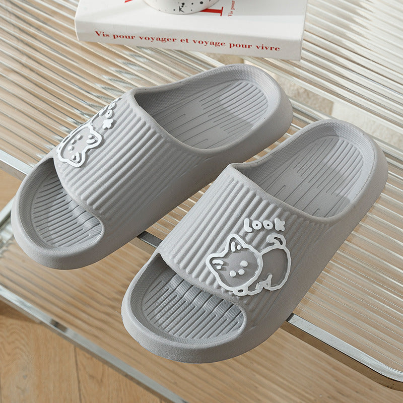 Cute Cat Slippers – Summer Platform Slides for Women, Non-Slip, Comfortable Indoor & Outdoor Flip-Flops, Adorable & Durable Design