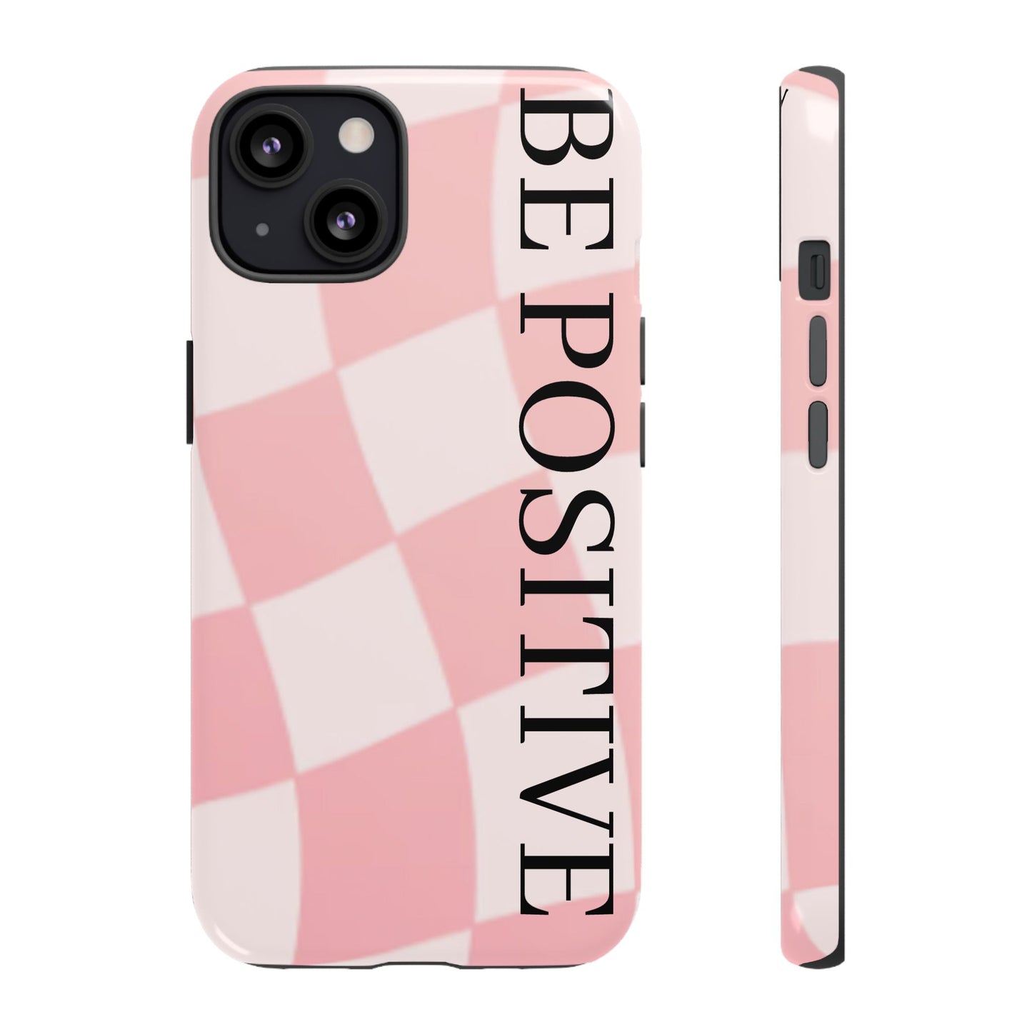 Be Positive, Pink & White Phone case