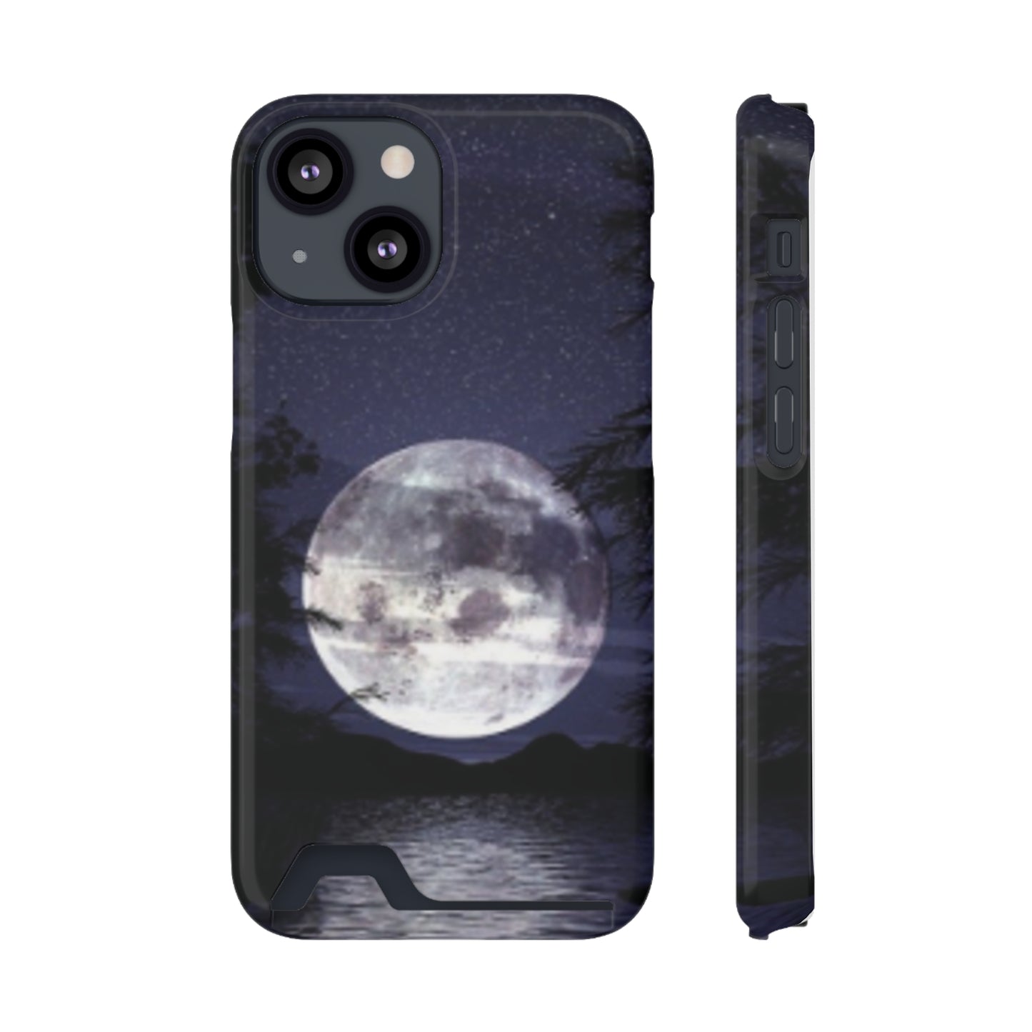 Phone Case With Card Holder. Compatible with iPhone 13, and Samsung Galaxy S21, S22 models.