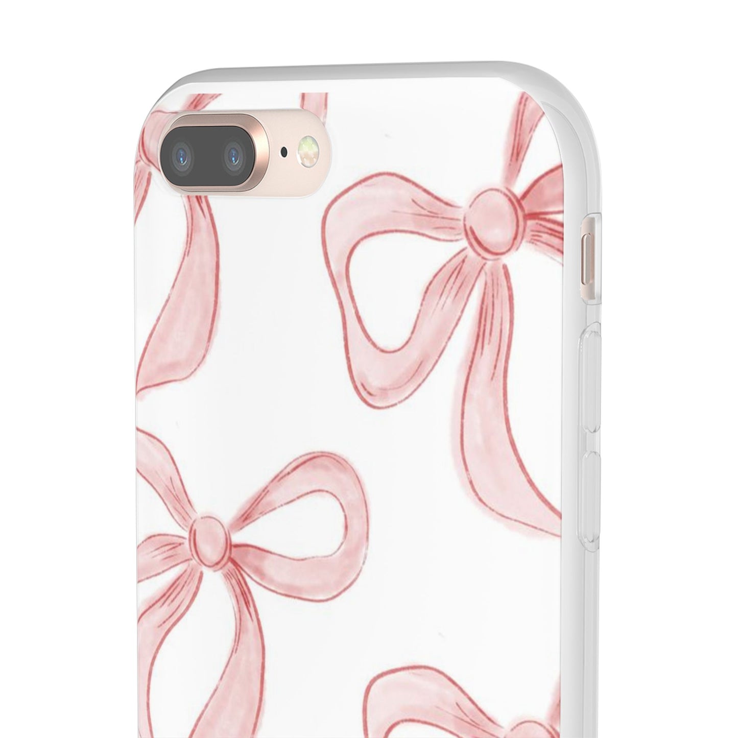 Pink Bows, Flexible Phone Case