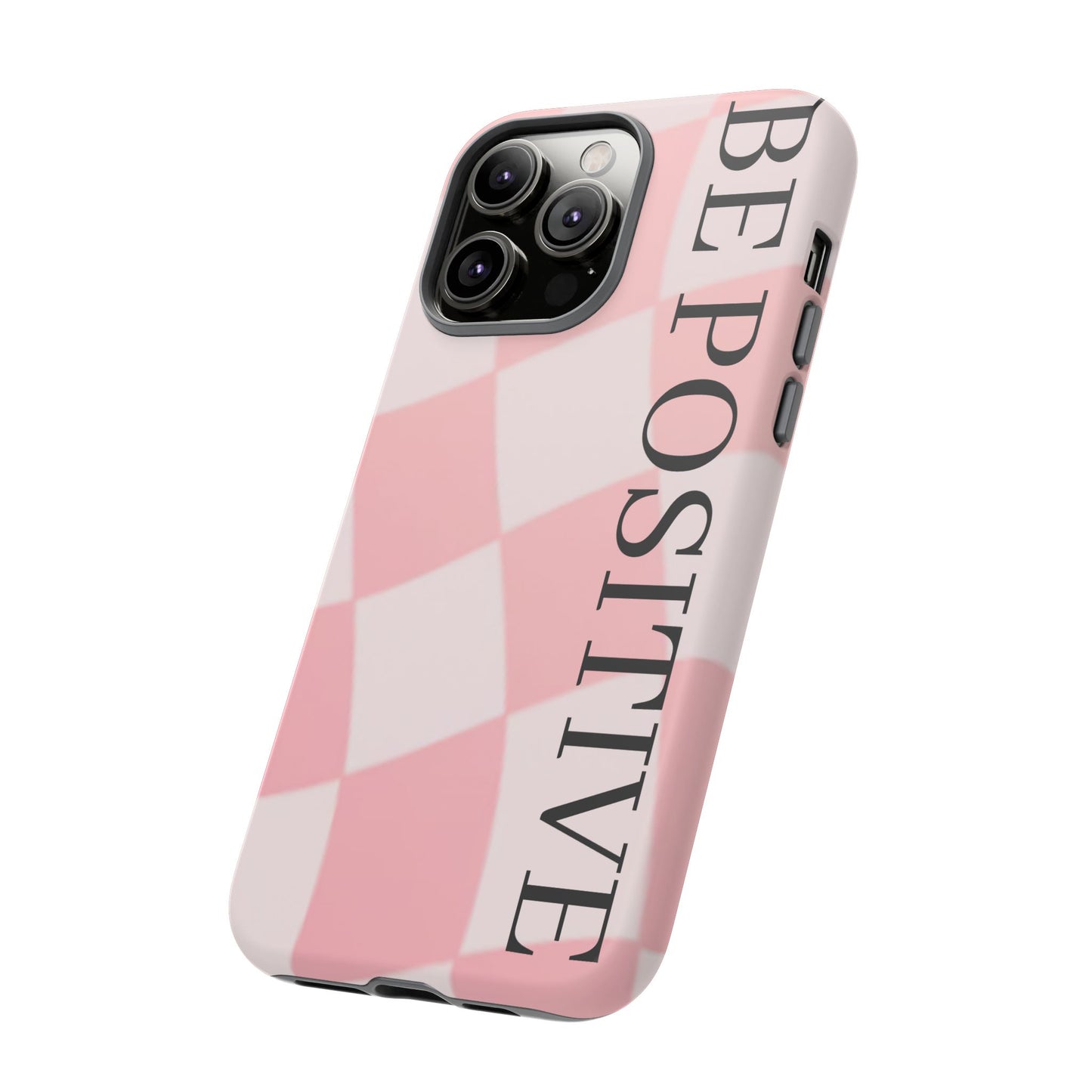 Be Positive, Pink & White Phone case