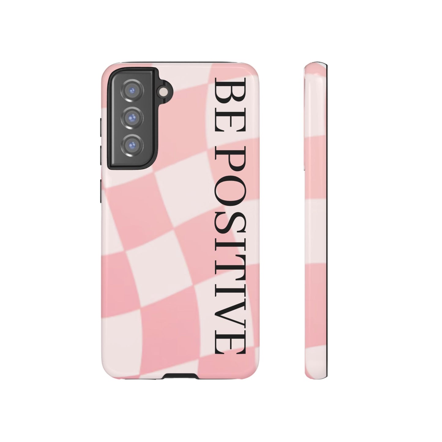 Be Positive, Pink & White Phone case