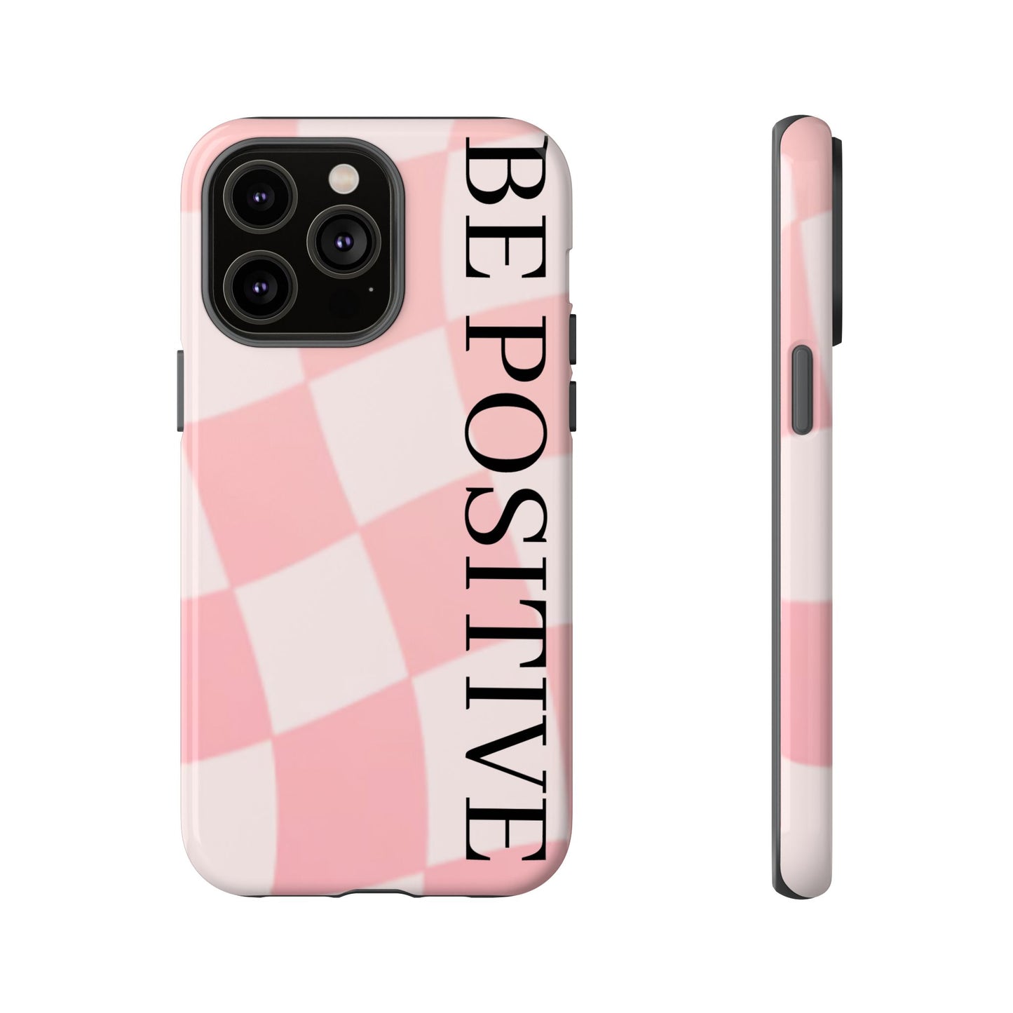 Be Positive, Pink & White Phone case