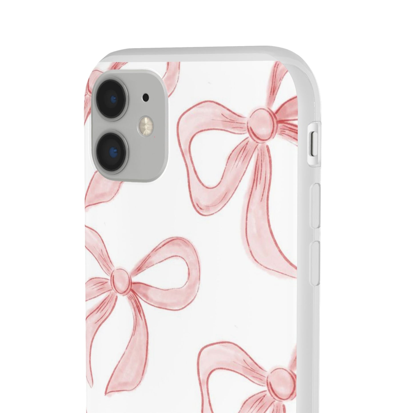 Pink Bows, Flexible Phone Case