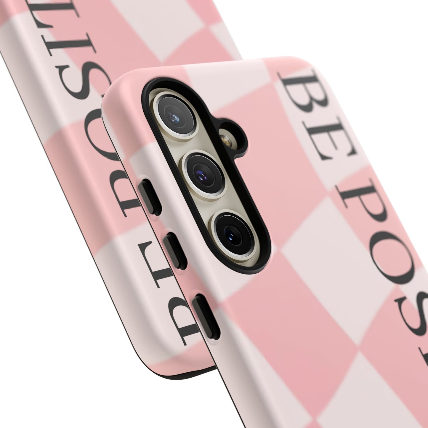 Be Positive, Pink & White Phone case