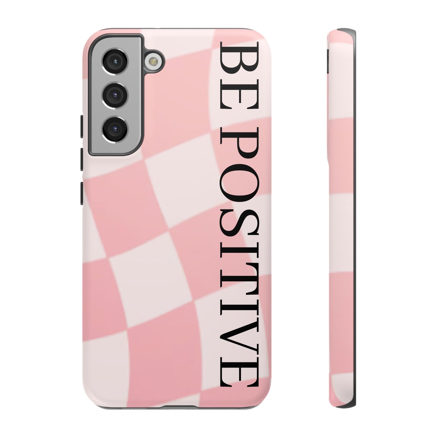 Be Positive, Pink & White Phone case