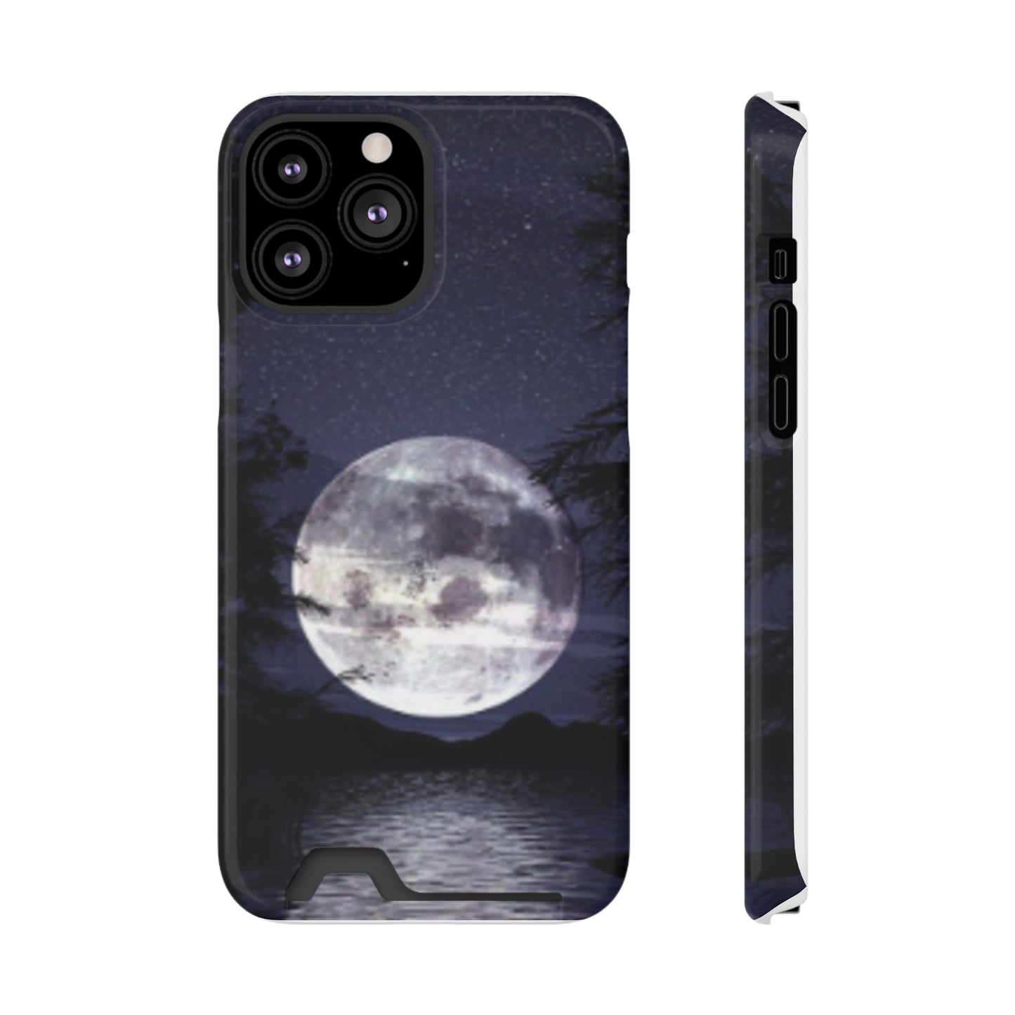 Phone Case With Card Holder. Compatible with iPhone 13, and Samsung Galaxy S21, S22 models.