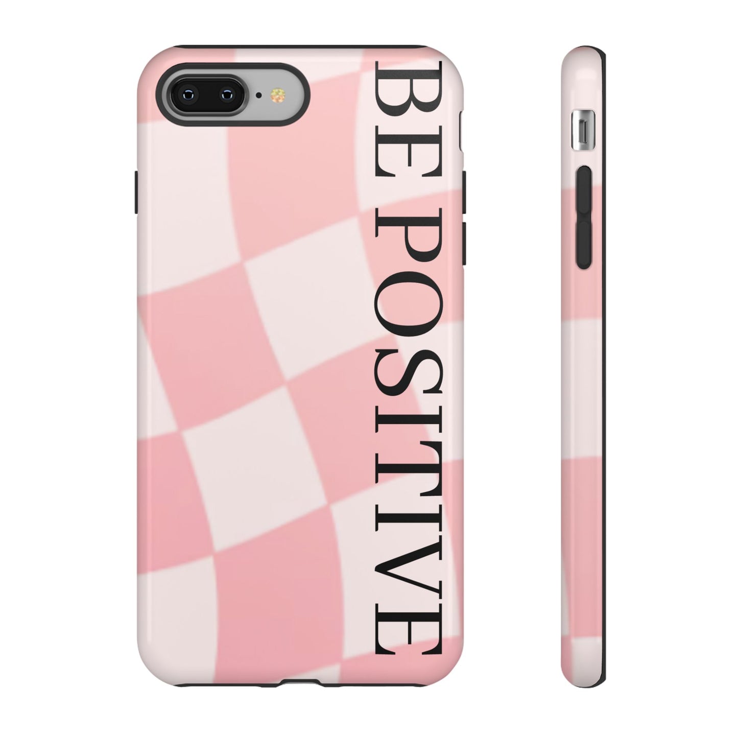 Be Positive, Pink & White Phone case
