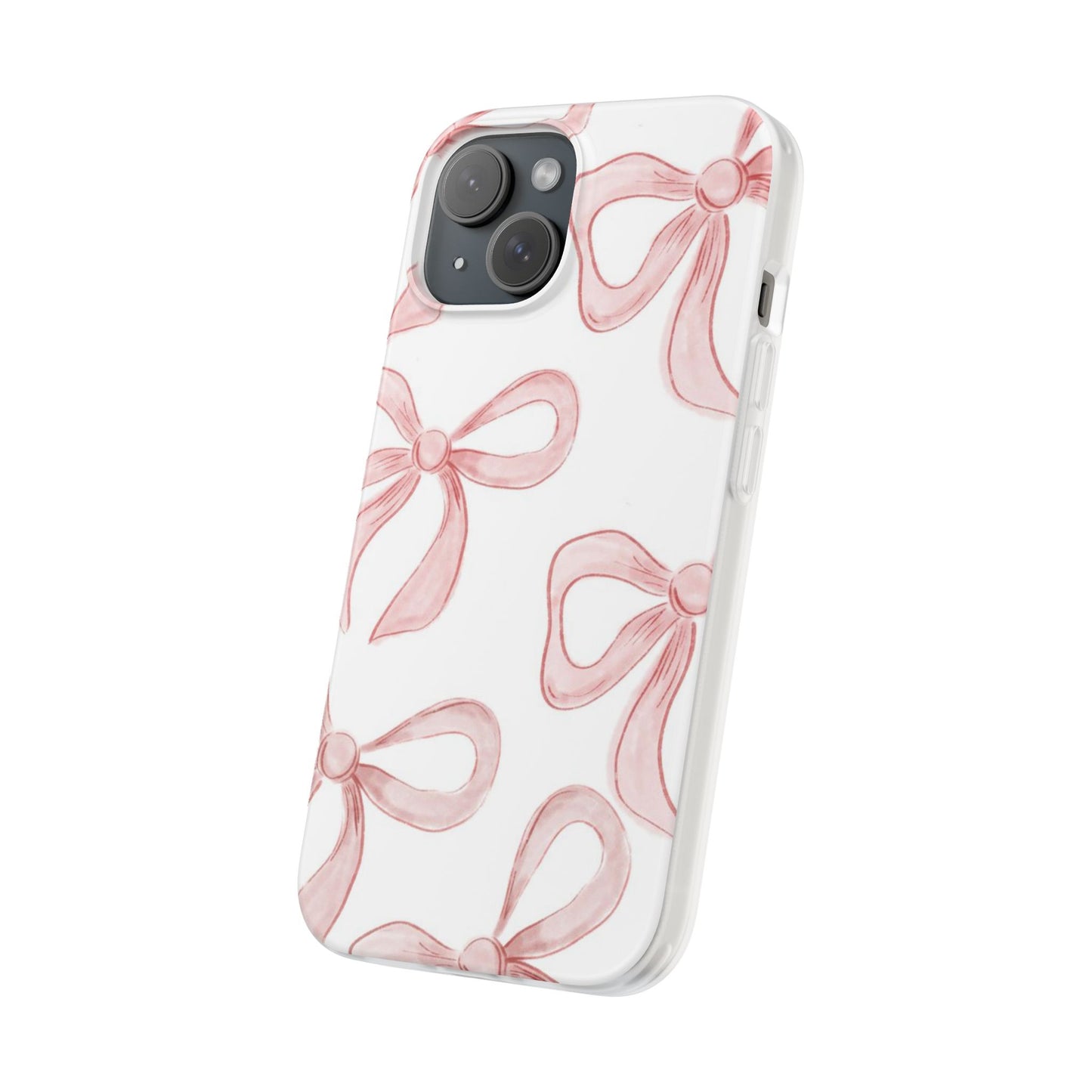 Pink Bows, Flexible Phone Case