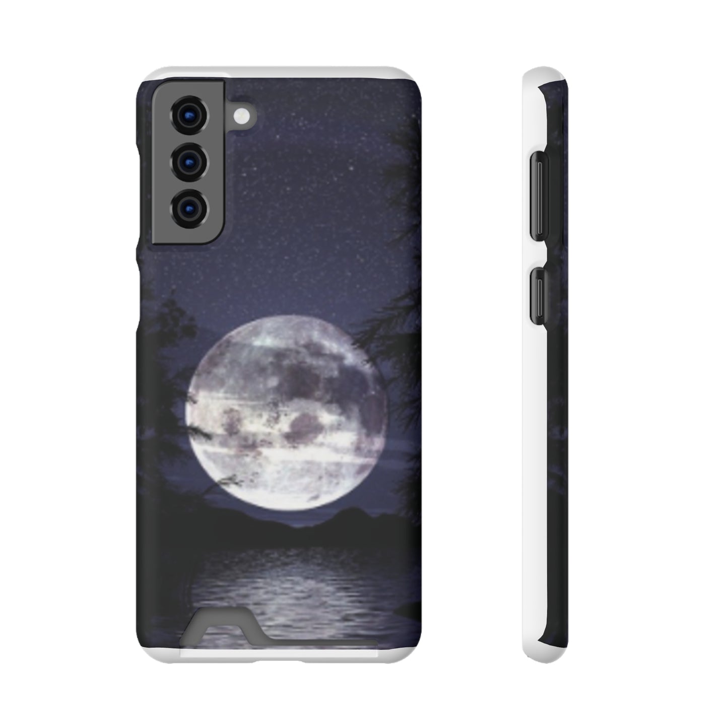 Phone Case With Card Holder. Compatible with iPhone 13, and Samsung Galaxy S21, S22 models.