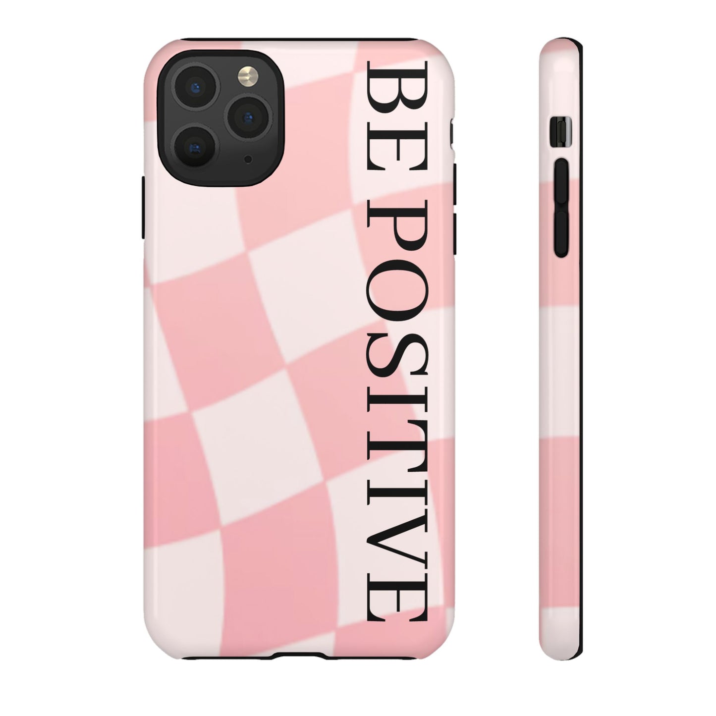 Be Positive, Pink & White Phone case