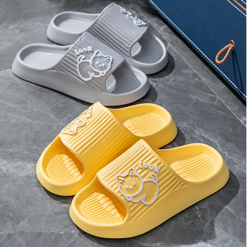 Cute Cat Slippers – Summer Platform Slides for Women, Non-Slip, Comfortable Indoor & Outdoor Flip-Flops, Adorable & Durable Design