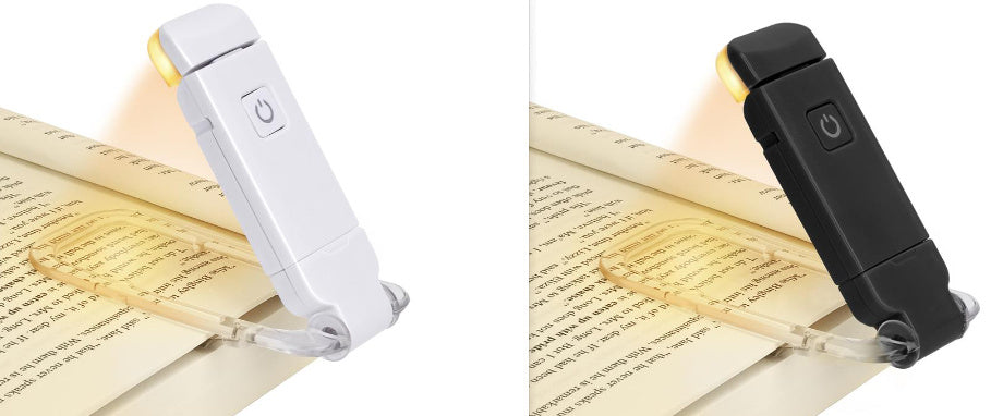 LED USB Rechargeable Book Reading Light – Portable, Adjustable Brightness, Eye Protection Clip-on, Lightweight Travel Bookmark Lamp