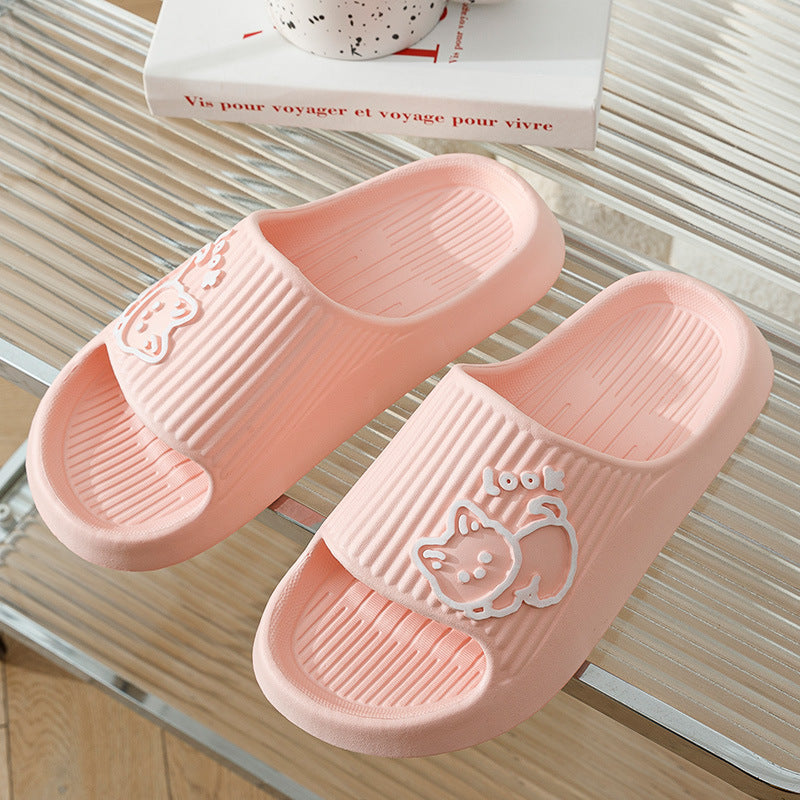 Cute Cat Slippers – Summer Platform Slides for Women, Non-Slip, Comfortable Indoor & Outdoor Flip-Flops, Adorable & Durable Design
