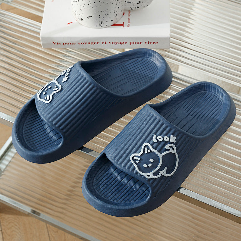 Cute Cat Slippers – Summer Platform Slides for Women, Non-Slip, Comfortable Indoor & Outdoor Flip-Flops, Adorable & Durable Design