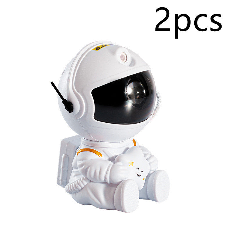 Mini Astronaut Star Projection Lamp – Colorful Starry Night Light, Creative Gift & Decorative Atmosphere Lamp with Remote Control