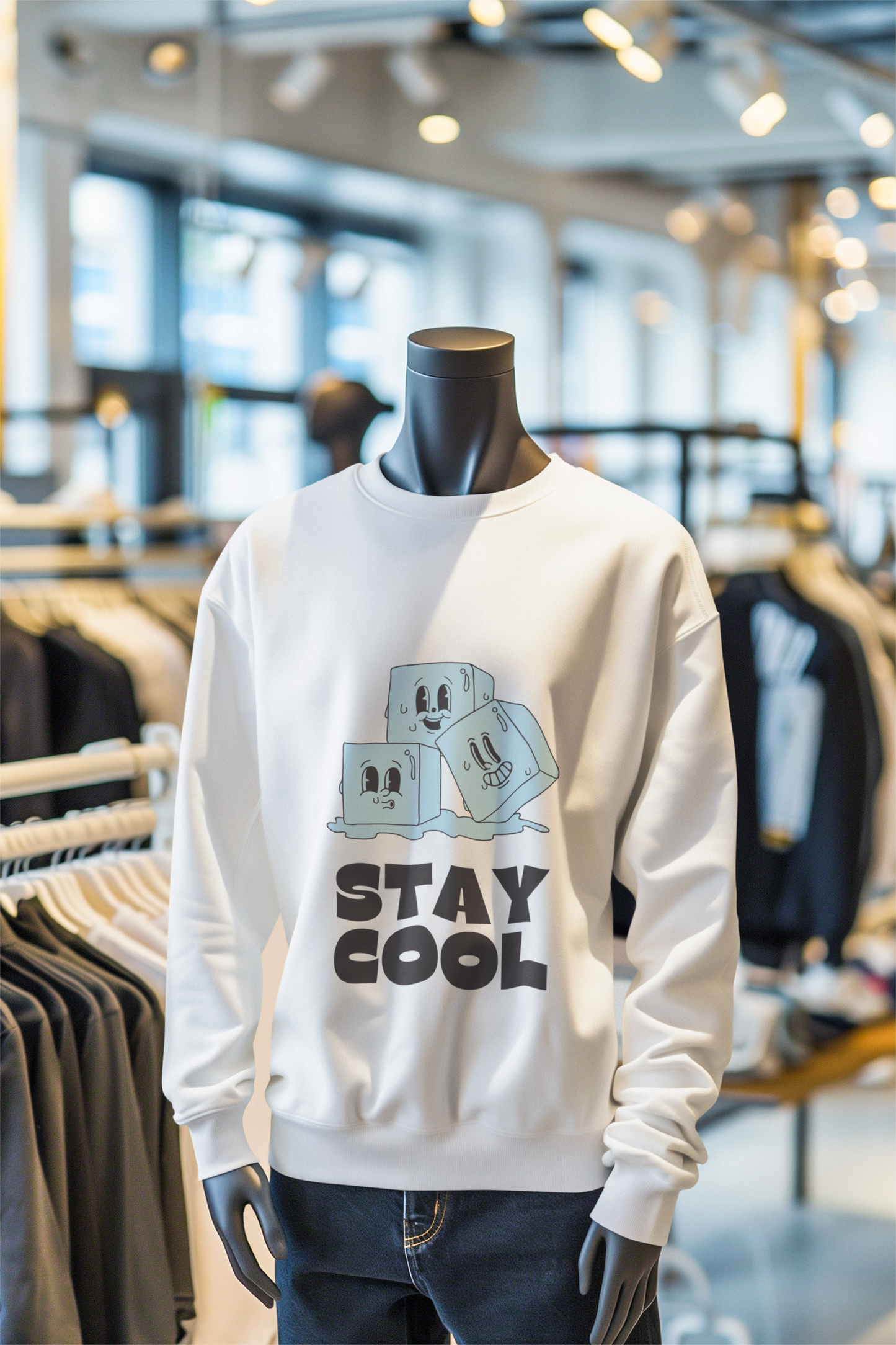 Unisex Crewneck Sweatshirt - Premium 3-End Fleece, Warm & Stylish, 80% Cotton Blend.